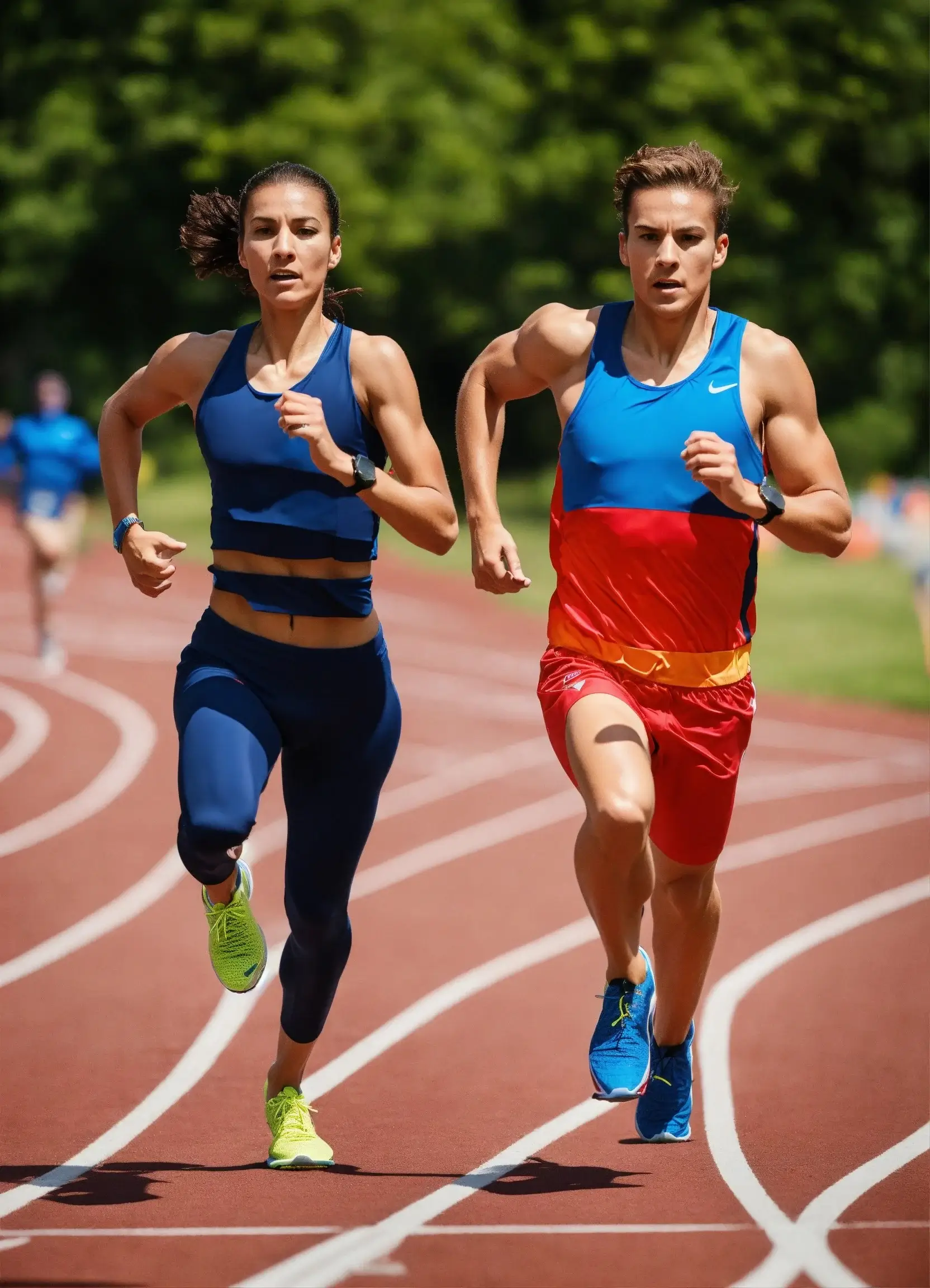 athletes running on ground image